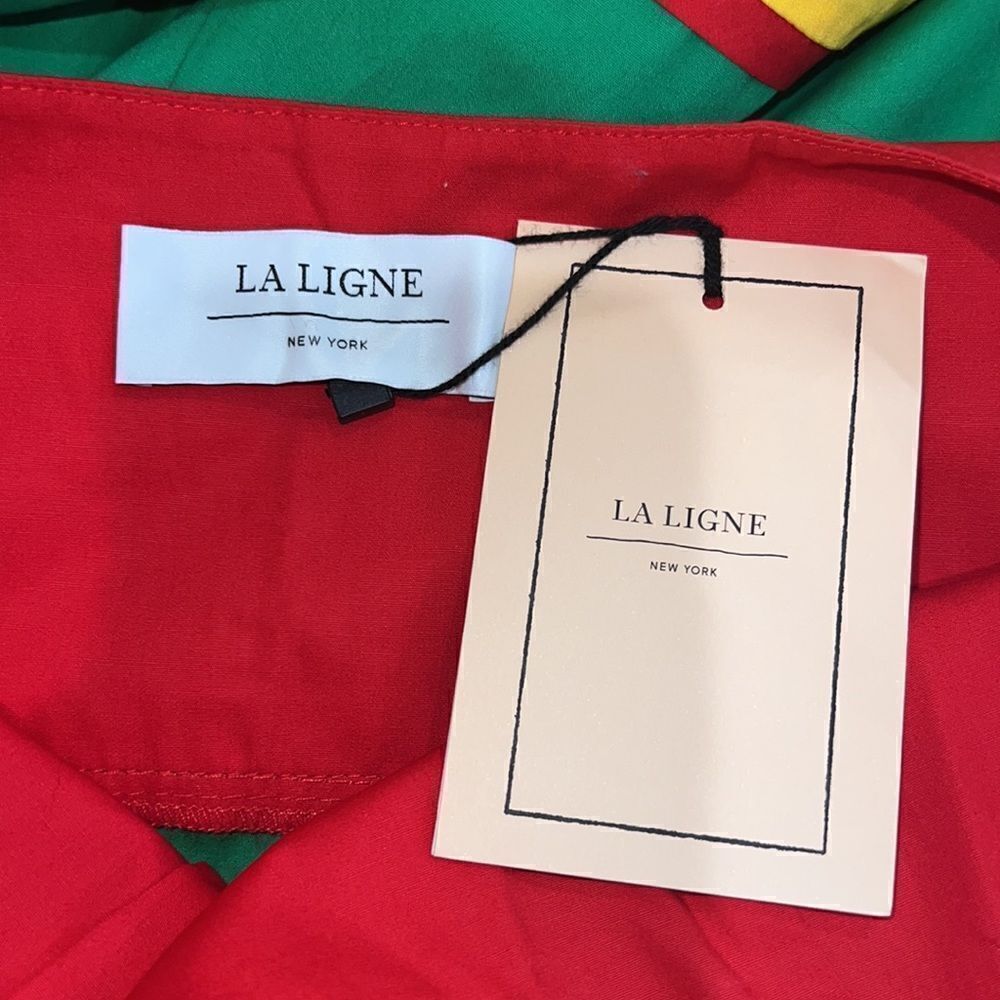 NWT La Ligne Color-block Spaghetti Strap MIDI Dre… - image 11